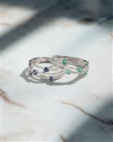 Fabriano - Piazza del Comune 25 - Anillo Bliss Mujer Bl via lattea in Oro blanco Zaffiro 0.39 Ct 20109700 - 20109700